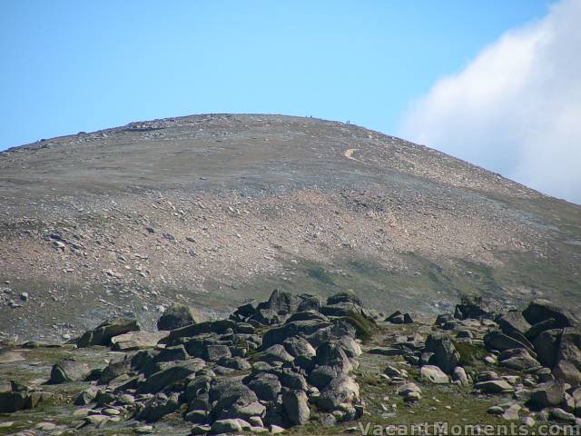 Climbers near the top of Kozi