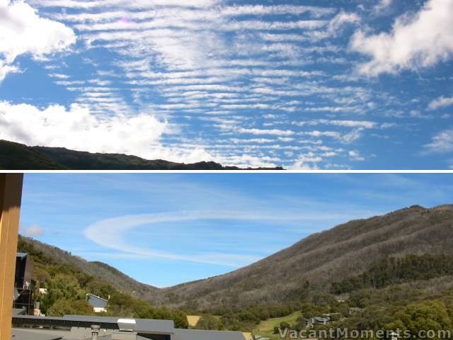 Some interesting cloud formations during the week