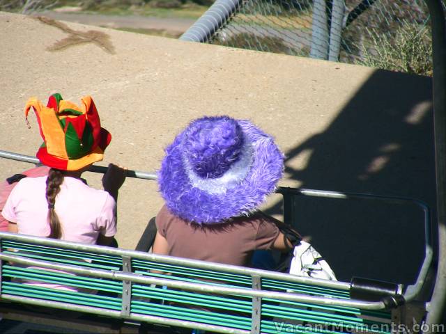 Hats leaving top station Kosi chair in a breeze