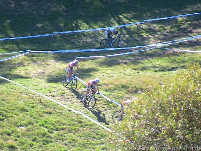 Mountain bikers training before last weekend