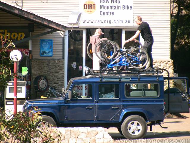 Jack & John prepare for another mountain bike ride