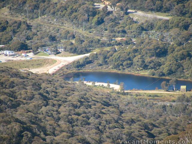 Roadwork around the end of the lake