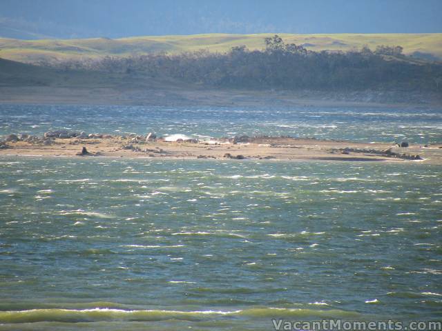 Gale force winds on Lake Jindabyne- Thursday