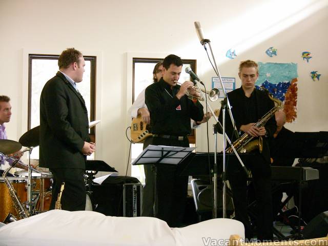 The Mettet performing in the Community Centre