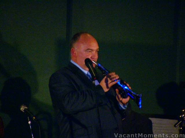 James Morrison with his digital trumpet