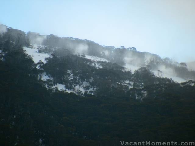 Snow making on Merritts yesterday