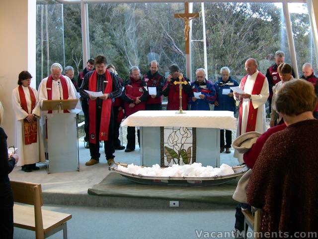 Blessing of the snow in the Thredbo Chapel