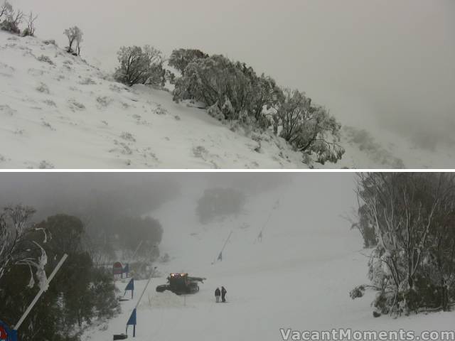 Powder bowl and building a new terrain park