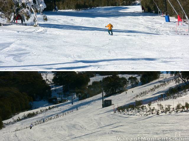 Frank on the uncrowded slopes of the Supertrail