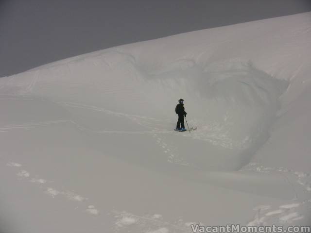 Jackie in a big hole behind Karels - Thursday