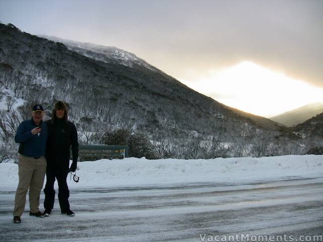 Ray & John  sunrise car drop at DHG