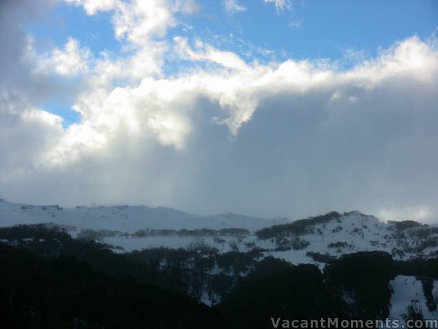 Clouds racing over Central Spur