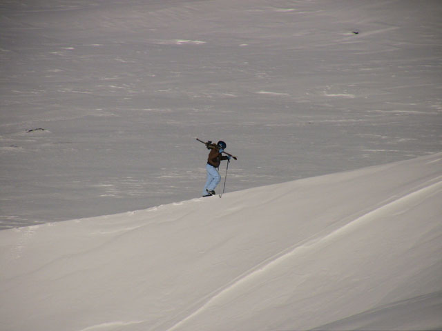 Climbing Sig Hill on Monday morning