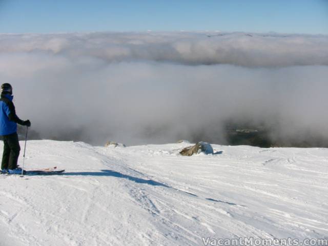 Top of Sponars before the cloud burnt off