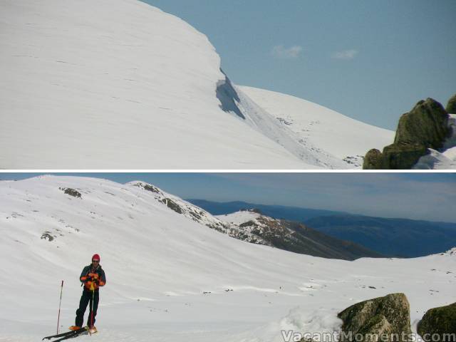 View from the top of the cornice - southern end