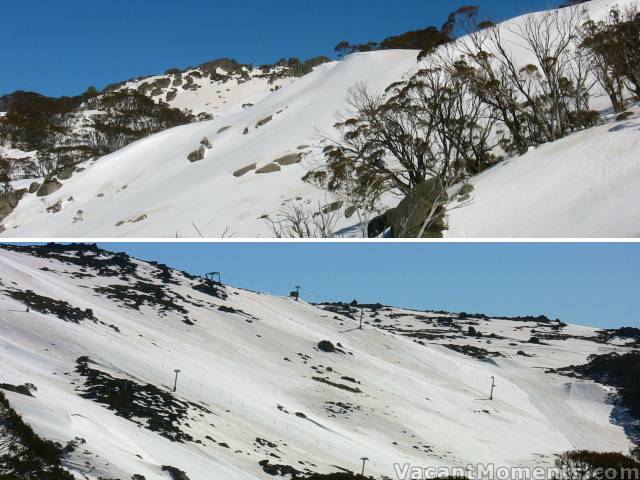 The Bluff and Central Spur on Tuesday morning