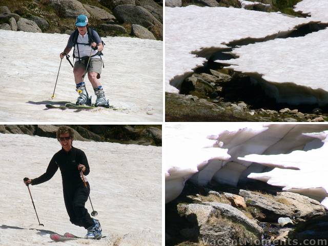 There were many places you shouldn't ski - washouts from recent torrential rains