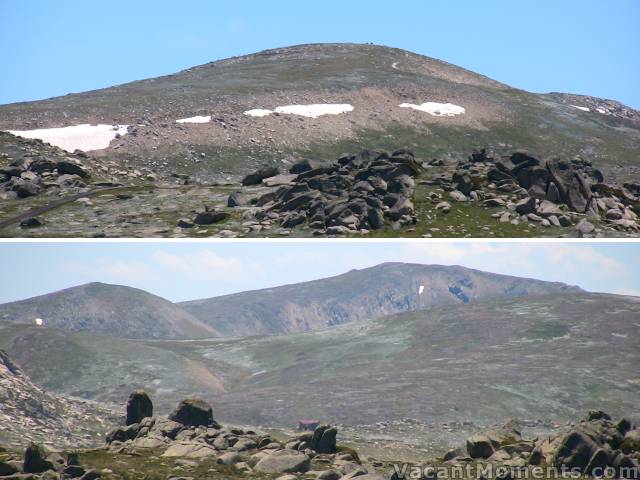 Mt Kosciuszko, Mt Carruthers and the Club Lake chutes