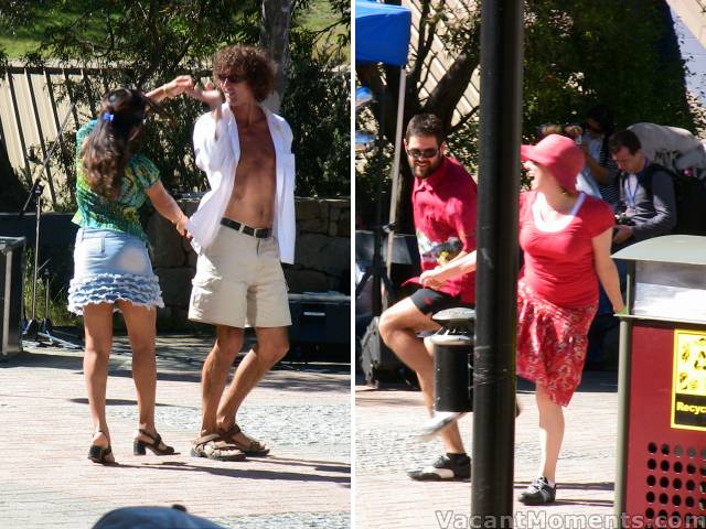 Dancers in the square