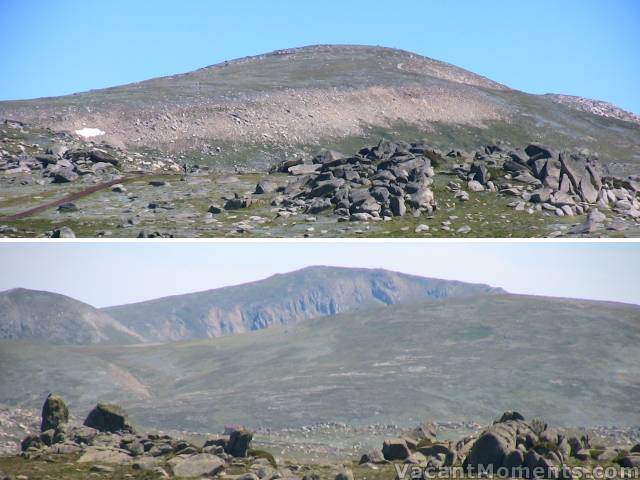 Last snow of Kosi cornice / Club Lake chutes