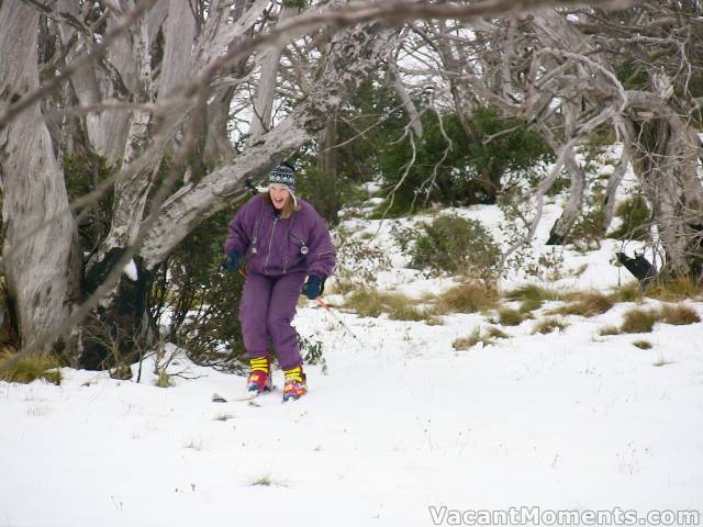 Conditions were soft, sticky and thin