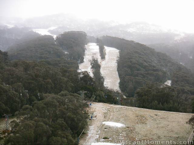 Thursday morning and it is snowing lightly