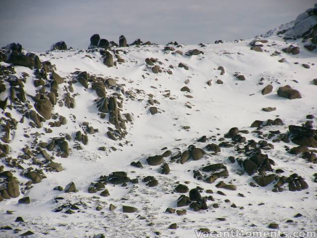 Our ascent path planned for Sunday