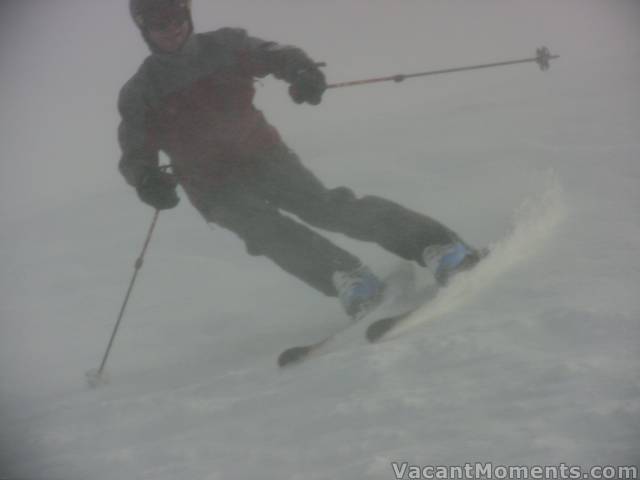 Traktorman on Merritts Falls in appalling conditions this morning