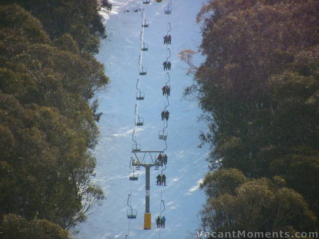 A busy SnowGums chair when Kosi chair stopped on Sunday afternoon