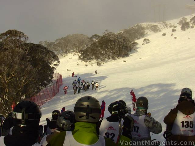 Lady boarders were first off the mark