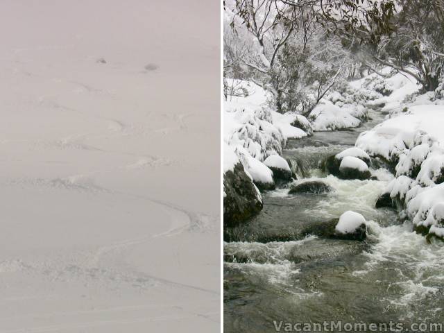 From dry powder on Karels to the rushing waters of Bogong Creek