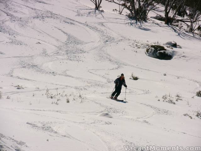 Marion at the bottom of Dead Horse Gap on Wednesday