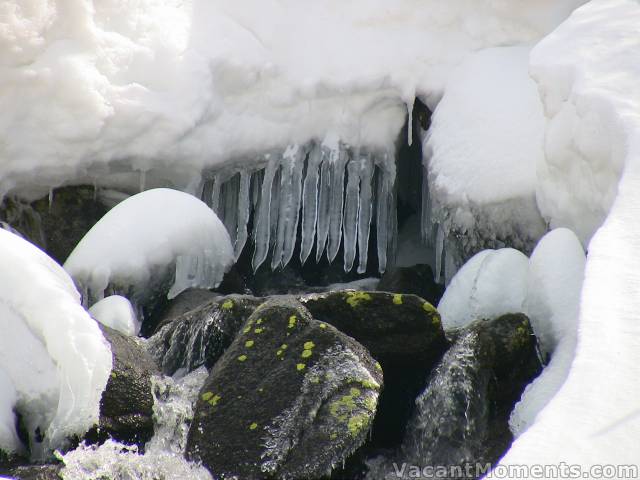 Creek opening above top of Gunbarrel