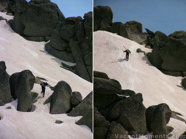 For rewards you must first climb and climb (photos by Marion)