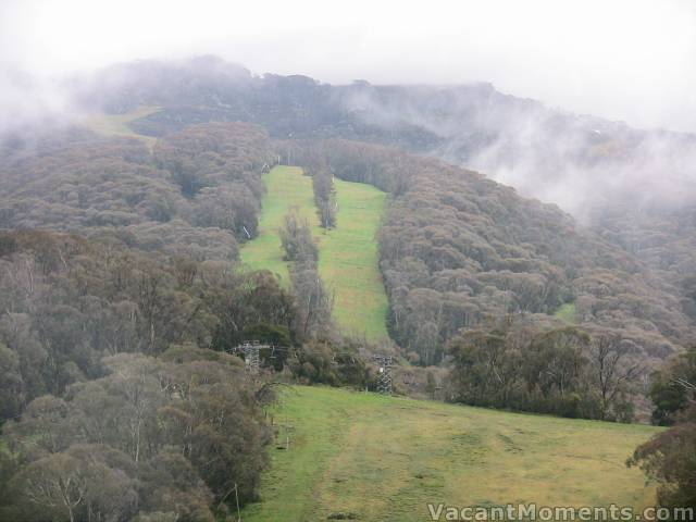 Mist over High Noon during this week's rains