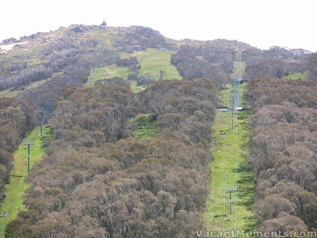 Crackenback with the last of the snow on the Bluff - this morning