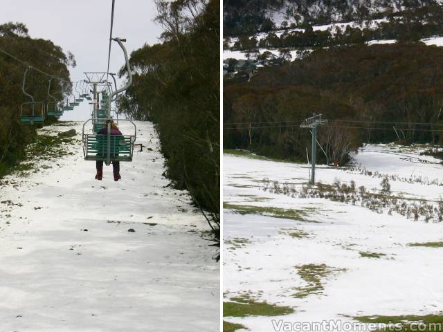 Snowgums chair and looking down towards Tower 10