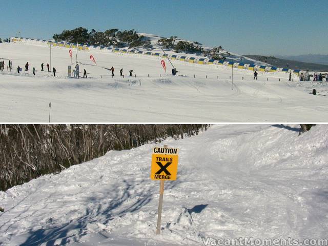 Covered magic carpet - a great idea, as are the signs