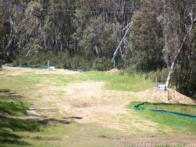 New snowmaking being installed at Tower 10 and down the Hump Run