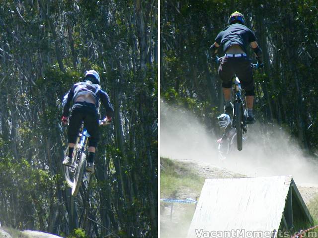 Mountain bikers getting more than fresh air