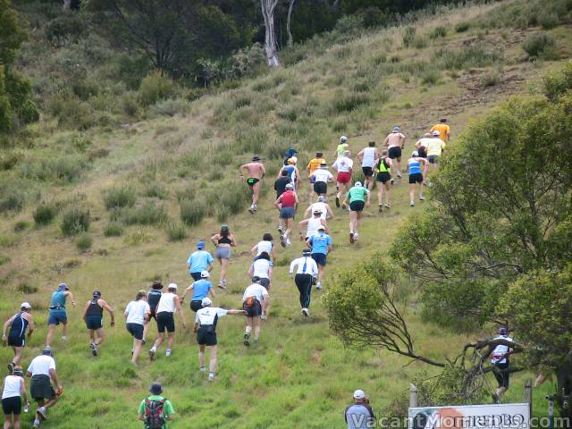 The start of the gruelling Bottom To Top foot race