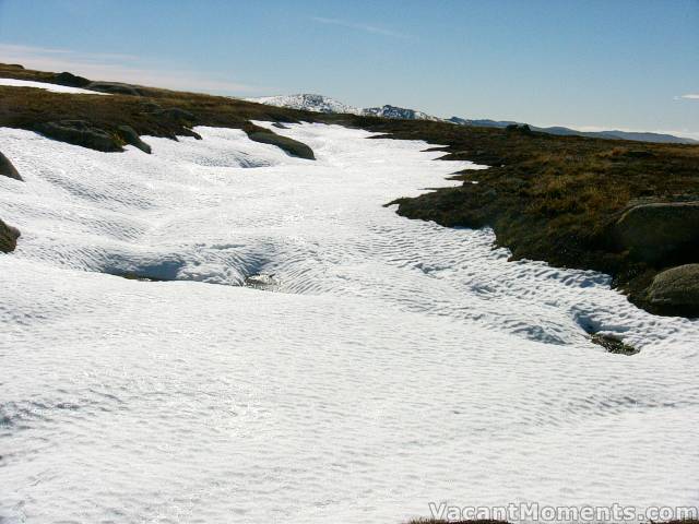 Alpine snow creek 