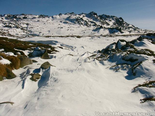 That standard photo from the bridge<BR>note how full the creek is -  with snow