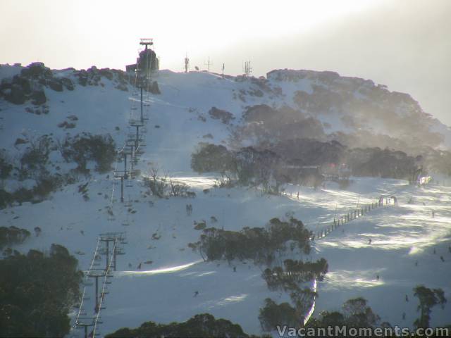 Upper Supertrail on Saturday afternoon