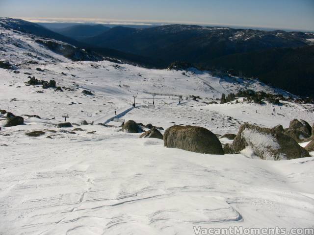 Looking back to Central Spur