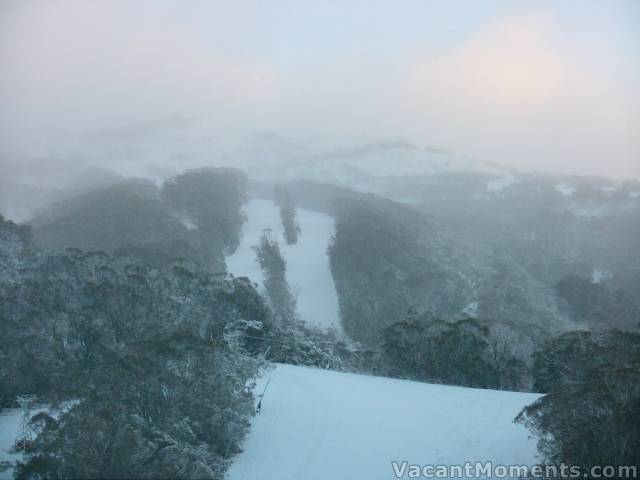 Early morning Tuesday with fresh snow