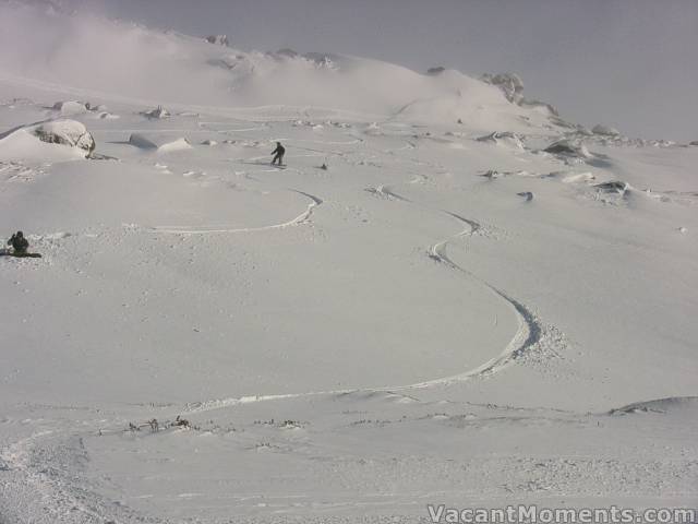 Freshies off the Rim before Karels T-bar opened