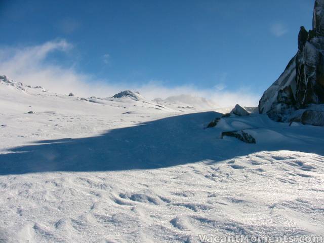 The frozen main range on Thursday