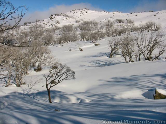 Looking towards South Ramshead - the snow looks really nice