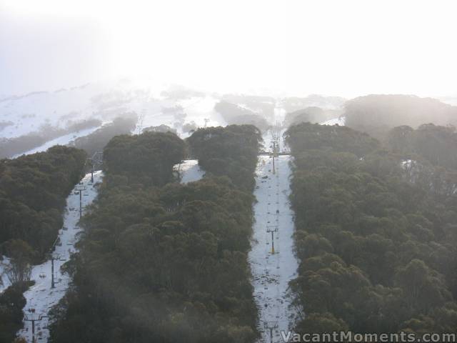 Crackenback with its halo of mist